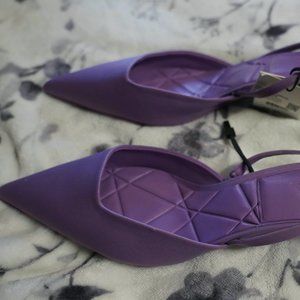 Zara - Purple Kitten Heels